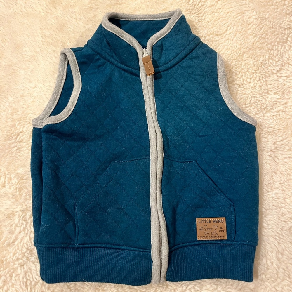 Carter's Teal Quilted Kids Vest